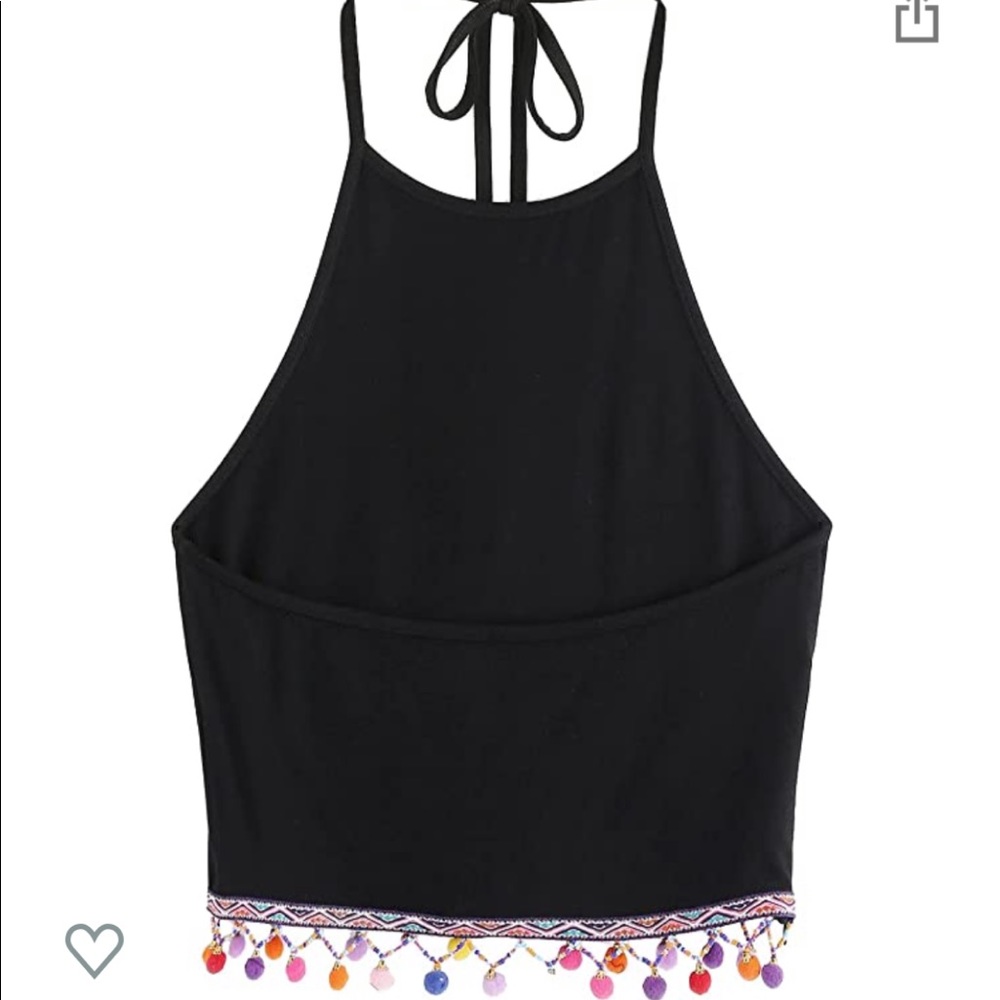 Black crop top